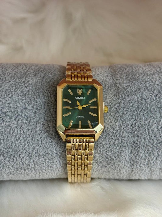Groen Goudkleurig Horloge
